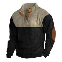 Europe and The United States New Men's Outdoor Jacket Autumn and Winter Corduroy Casual Stand Collar Long Sleeve Hoodie S-5XL