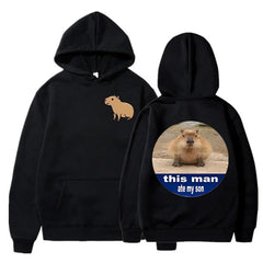Capybara Fashion Hoodie Women Men Harajuku Pullovers Capibara Gothic Sweatshirt Mange Cute Y2k Hoody Cartoon korean style hooded