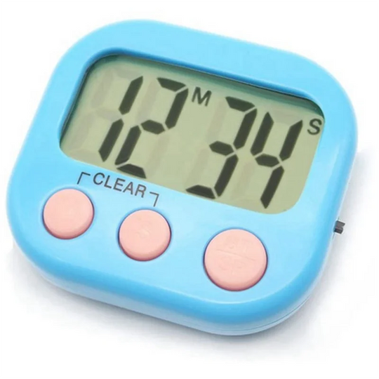 G Workspace 6PCS Digital Classroom Timers for Teachers &amp; Kids Portable Countdown Timer Set (White &amp; Blue)