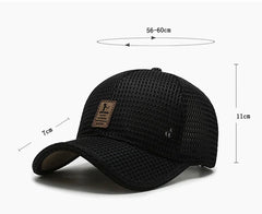 Men'S New Fashion Baseball Cap Summer Breathable Full Net Shade Fishing Cap Outdoor Leisure Sports Cap