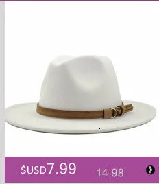 free shipping 2022 new Fashion men fedoras women's fashion jazz hat summer spring black woolen blend cap outdoor casual hat X XL