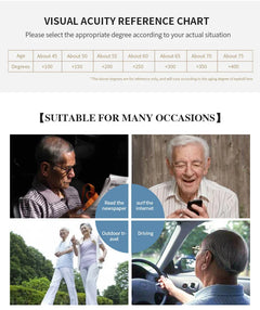 New fashion printing anti-blue presbyopic glasses spring leg presbyopic glasses HD presbyopic glasses for the elderly