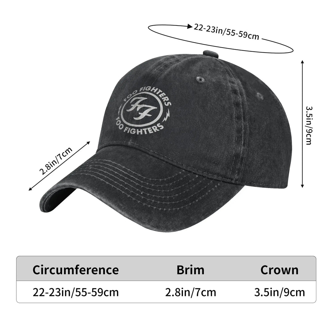 G Style Vintage Washed Denim Baseball Cap Adjustable Unisex Distressed Casual Hat