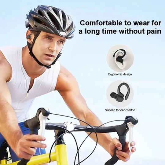 G Audio Bluetooth 5.3 Sport Earbuds Wireless Earphones with LED Display, USB-C Charging &amp; Noise-Reducing Microphone