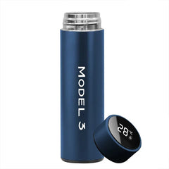 For Tesla model3  500ml Digital Thermos Cup Intelligent Temperature Display Water Bottle Heat Preservation Vacuum Thermos Flask