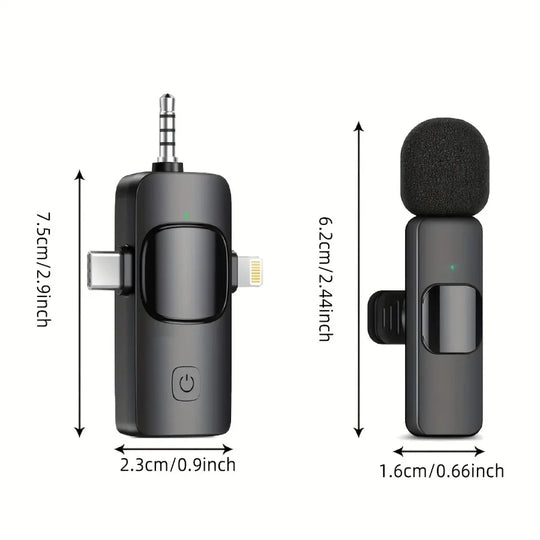 G Creator Wireless Lavalier Microphone for iPhone &amp; Android Clip-On Noise Reduction Mic for Streaming, Vlogging &amp; Recording