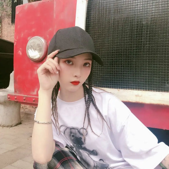 G Costume Baseball Cap with Dreadlock-Style Hair Unisex Hip Hop Costume &amp; Novelty Hat