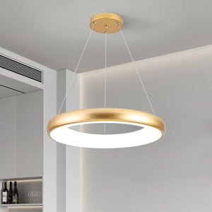 G Living Nordic LED Ring Pendant Light Modern Hanging Ceiling Lamp for Home & Commercial Spaces