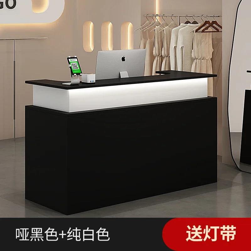 G Workspace Luxury Reception Desk Modern Front Counter for Salon, Spa, Office &amp; Commercial Reception Areas