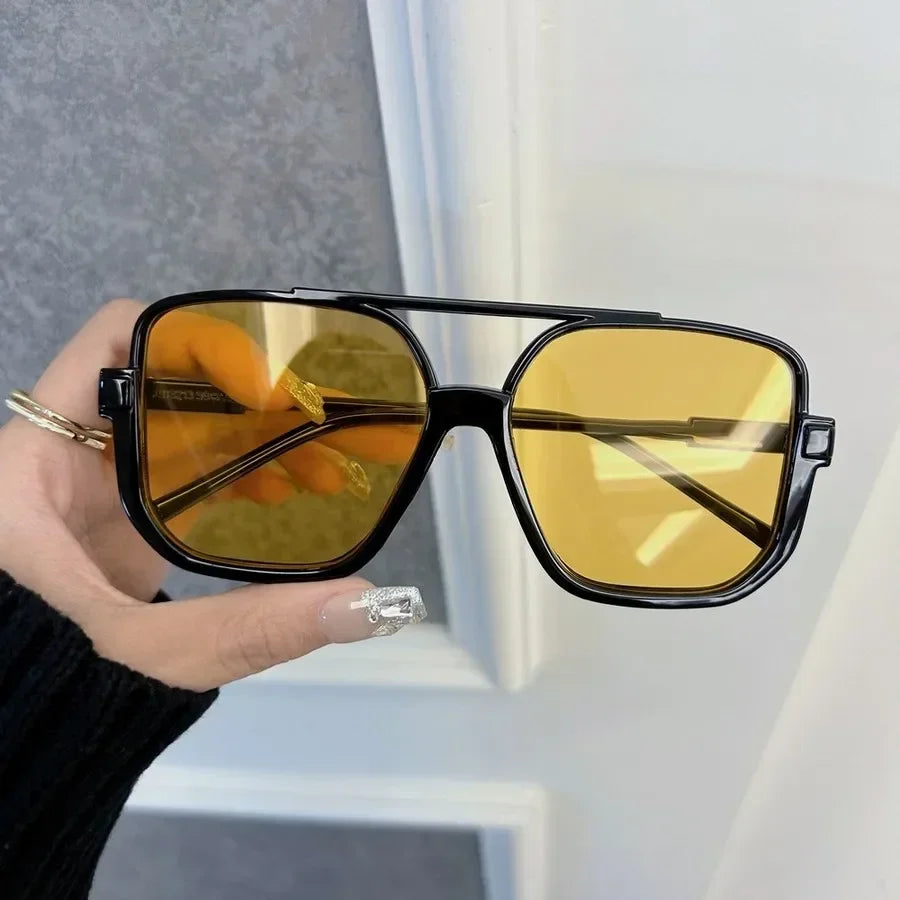 G Style Oversized Rectangle Sunglasses Unisex UV400 Fashion Eyewear