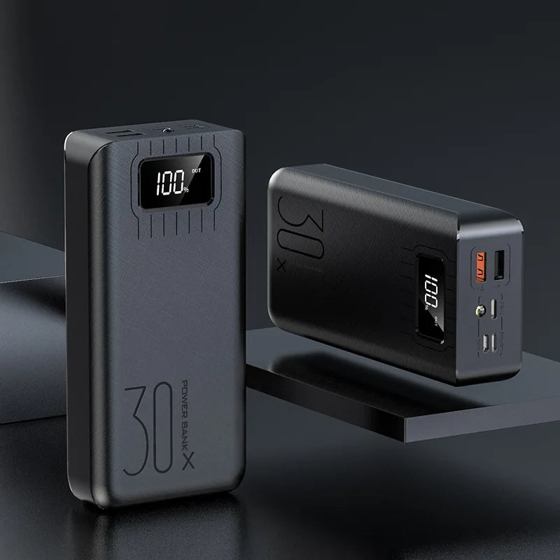 G Creator 30,000mAh Fast Charging Power Bank Portable Charger with Digital LED Display for Phones &amp; Tablets