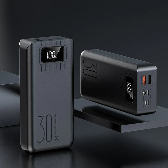 G Creator 30,000mAh Fast Charging Power Bank Portable Charger with Digital LED Display for Phones &amp; Tablets