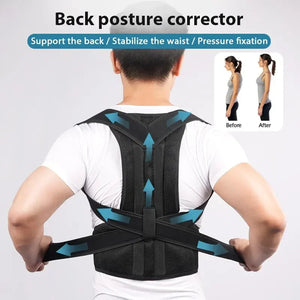 G Active Posture Corrector Back Brace Adjustable & Breathable Upper Back Support for Men & Women