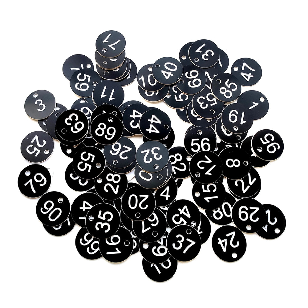 G Garden 100PCS Numbered Plant Markers 1–50 / 1–100 Reusable Garden Tags with Hanging Hole