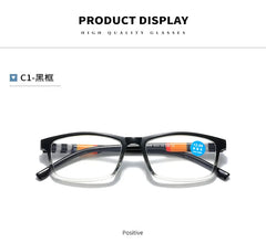New fashion printing anti-blue presbyopic glasses spring leg presbyopic glasses HD presbyopic glasses for the elderly