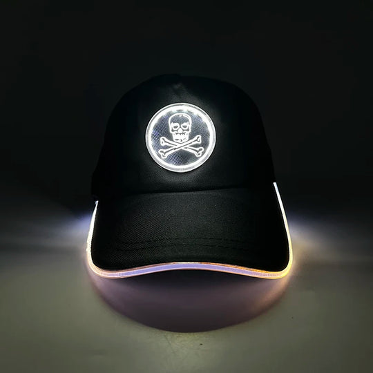 G Costume LED Light-Up Baseball Cap Flashing Adjustable Party, Festival &amp; Cosplay Hat