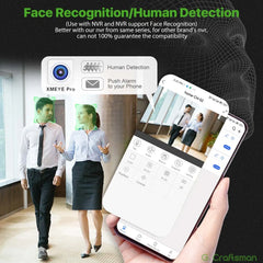XMeye D SONY 6MP 8MP 4K POE IP Camera Support TF Card Speaker Audio Warning Onvif CCTV Video Surveillance Security G.Craftsman