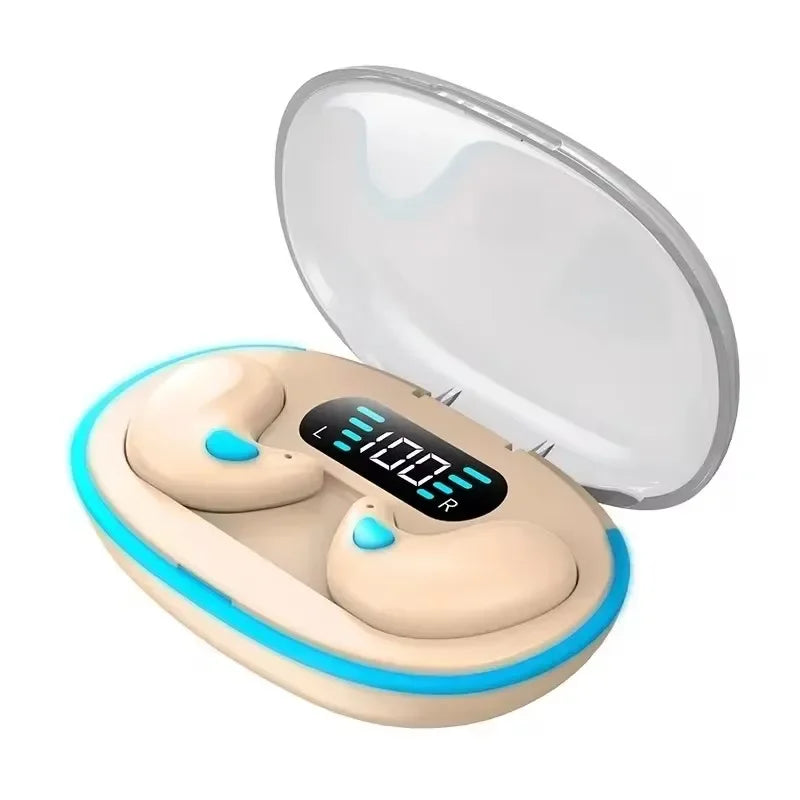 G Audio X55 Wireless Sleeping Earbuds Bluetooth 5.3 Mini Earbuds with HD Mic &amp; Waterproof Design