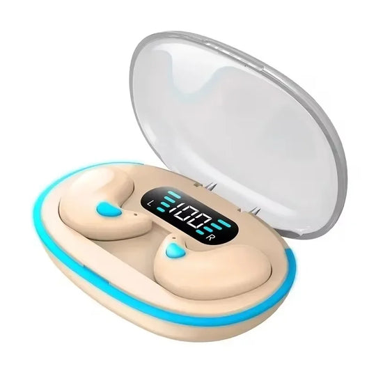 G Audio X55 Wireless Sleeping Earbuds Bluetooth 5.3 Mini Earbuds with HD Mic &amp; Waterproof Design