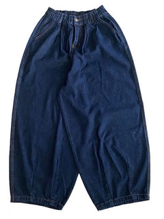 Men Wide Leg Jeans Baggy Retro Blue Japanese Simple Leisure Stylish Soft All-match Pocket Large Size S-3XL Solid New-fashion Hot
