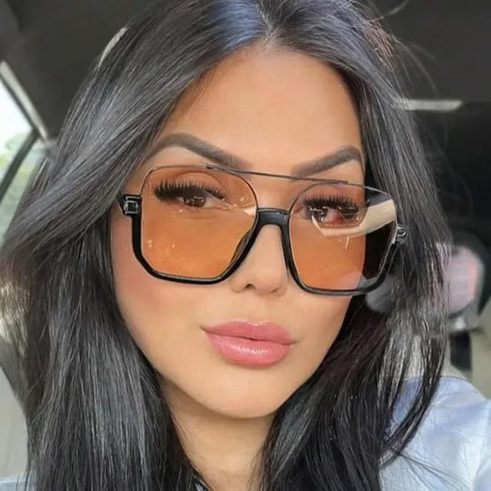 G Style Oversized Rectangle Sunglasses Unisex UV400 Fashion Eyewear