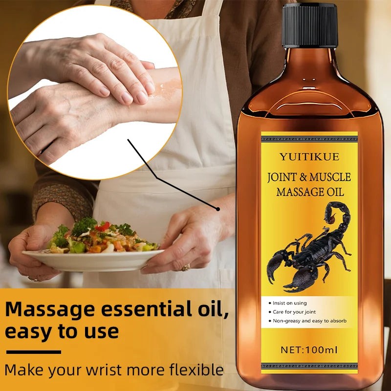 G Active Joint &amp; Muscle Massage Oil 100ml  Lightweight Non-Greasy Body Massage Oil
