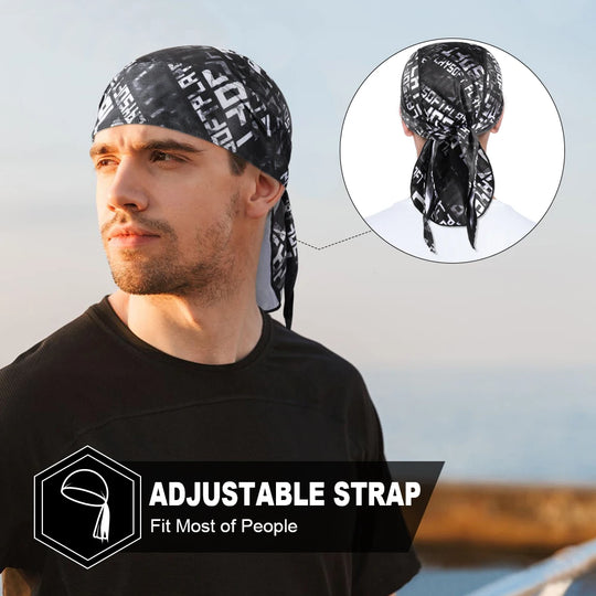 G Active Quick-Dry Cycling Bandana Cap Breathable Sports Head Wrap Helmet Liner (1 or 2 Pack)