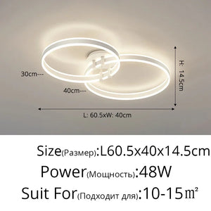 G Living Modern Dimmable LED Ring Chandelier Contemporary Pendant Light for Living Room & Dining Room