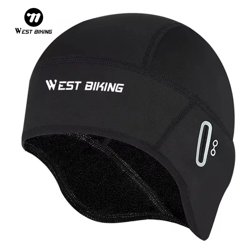 G Active Winter Thermal Cycling Skull Cap Windproof Fleece Helmet Liner for Men