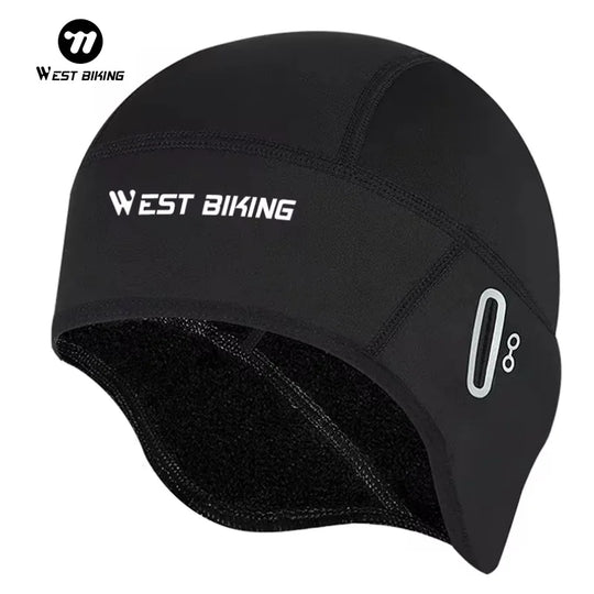 G Active Winter Thermal Cycling Skull Cap Windproof Fleece Helmet Liner for Men