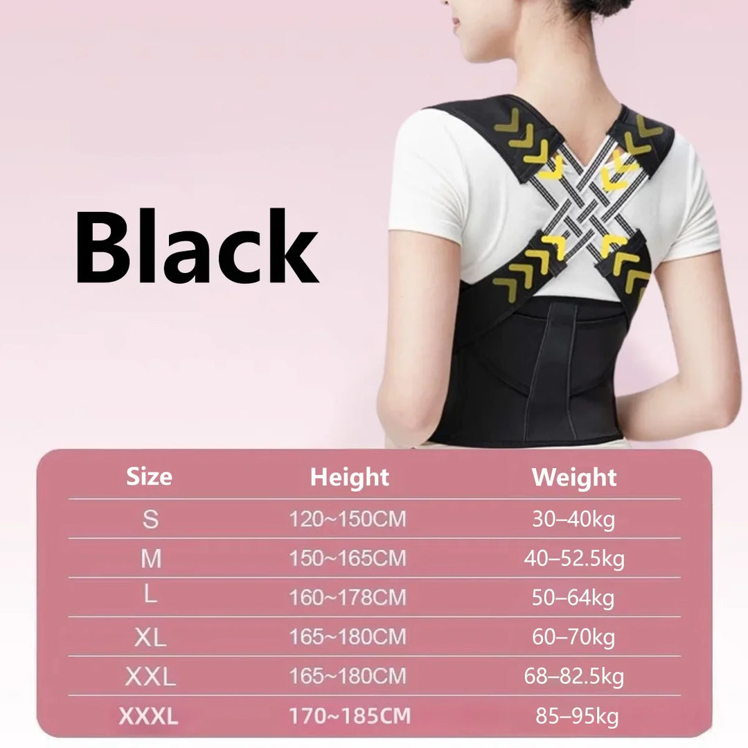 G Active Adjustable Posture Corrector Belt Back Support, Waist Trainer &amp; Spine Alignment Brace for Men &amp; Women