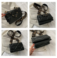 Fashion Women Shoulder Bag Handle Handbags PU Leather Women Flap Bag Female Large Capacity Vintage Casual Crossbody Bag