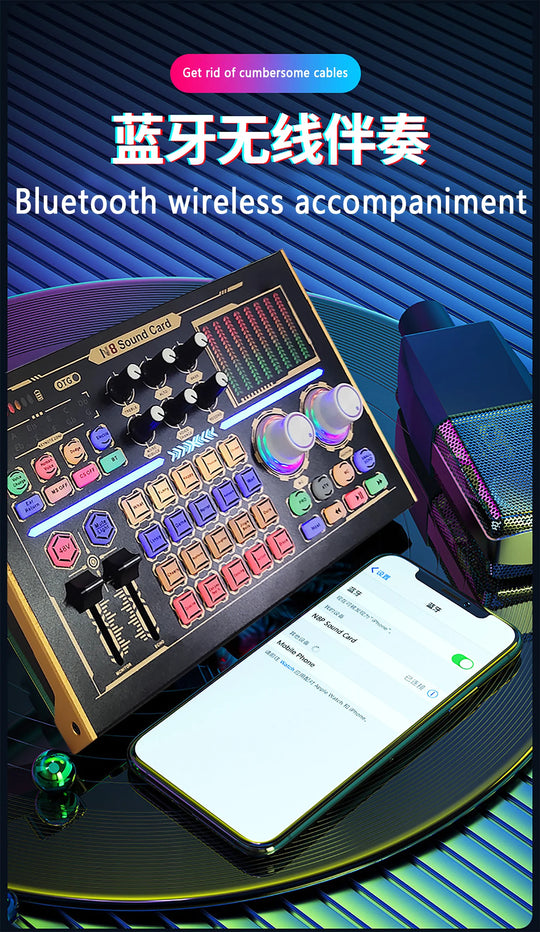 G-Mix GAX-N8 Podcast Equipment Bundle 48V Condenser Microphone &amp; Professional Recording Sound Card Kit