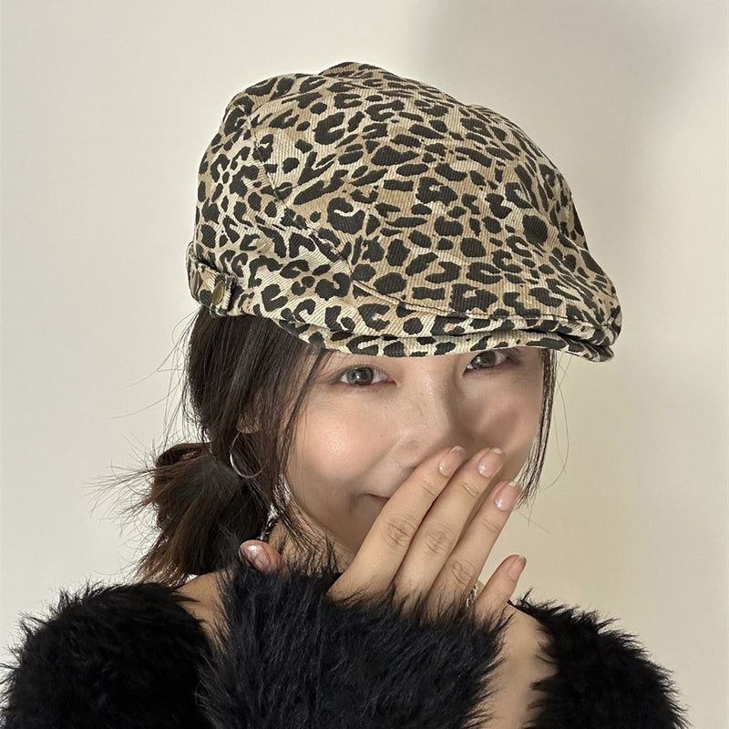 Classic Leopard Print Advance Hats Street Hot Girls
