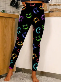 Hawaiian Style 3D Digital Print Leggings for All