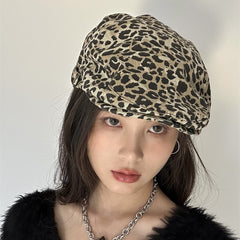 Classic Leopard Print Advance Hats Street Hot Girls