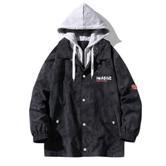 Hong Kong Fashion Autumn Men's Wear Hats Coat